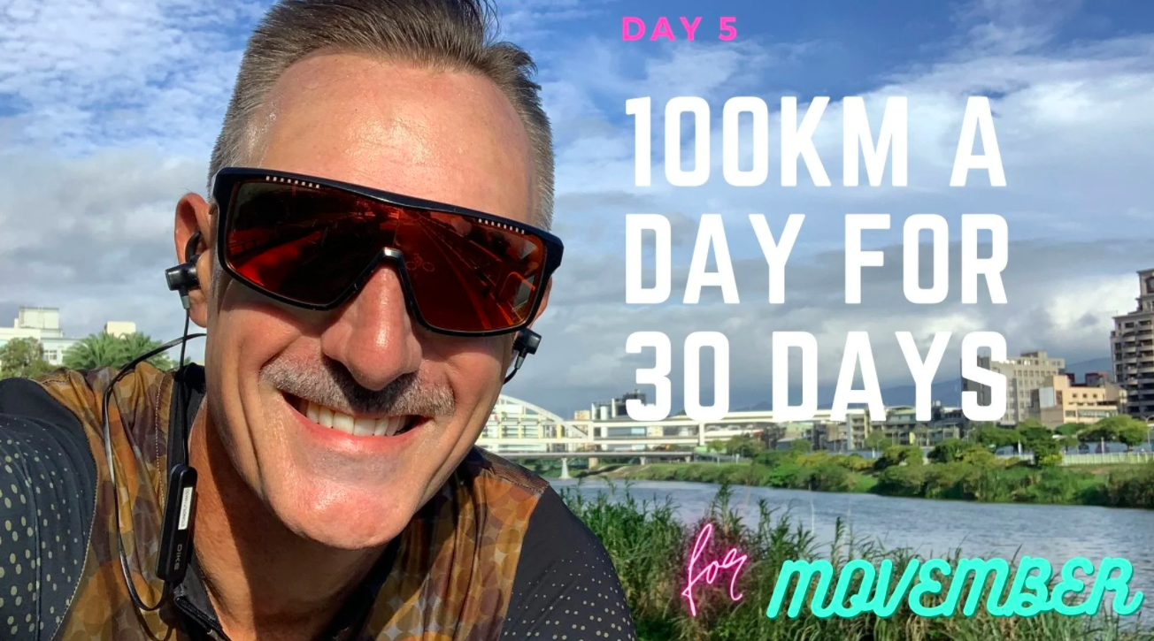 DAY 4 / 100km A DAY FOR 30 DAYS MOVEMBER CHALLENGE / & A TRIP TO THE OFFICE